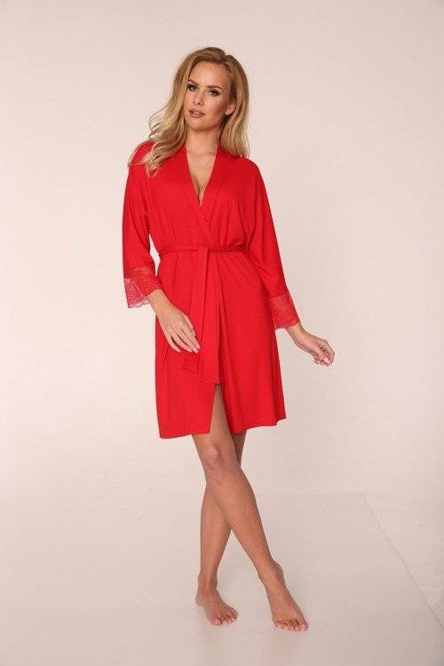 342 Fanny Dámský krátký župan Forex - červený