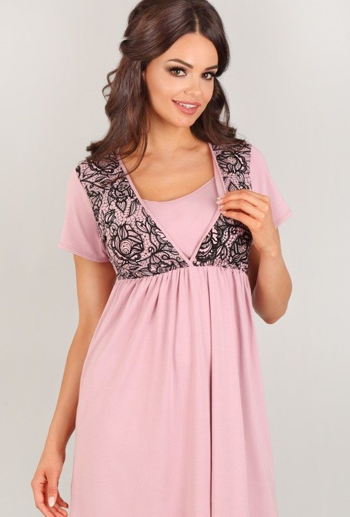 3006 MK Těhotenská a kojící noční košile Lupoline