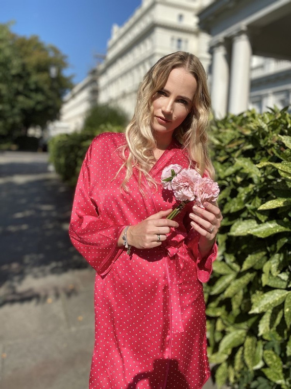 370 Laurine Forex dámský župan - malinový