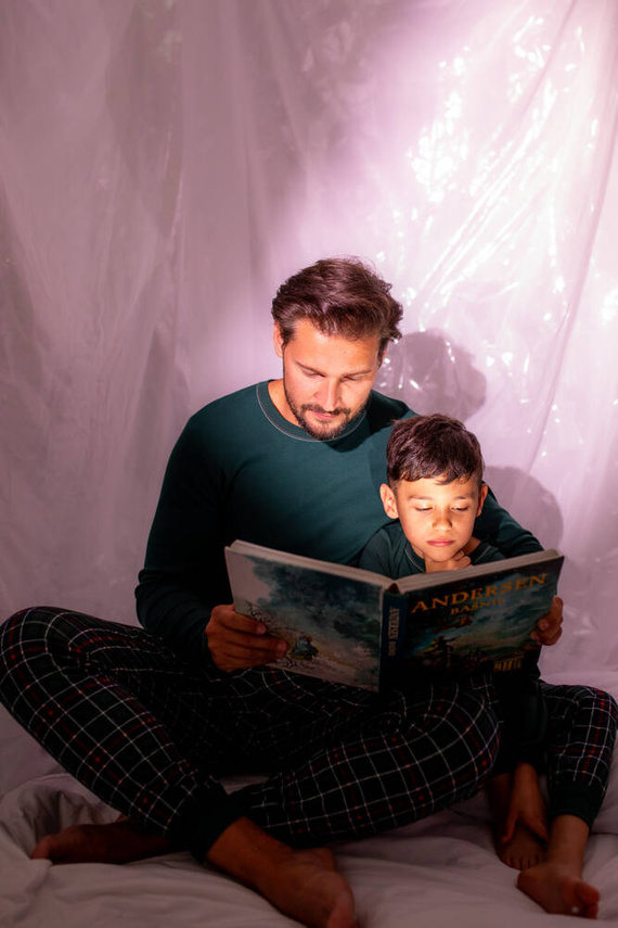 Fogo Pánské pyžamo s dlouhým rukávem, dlouhé kalhoty Italian Fashion - zelená/potisk