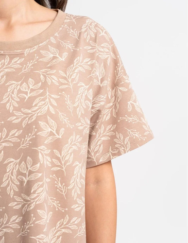 Dámská noční košile Moraj PDK2800-006 béžová – bavlna, oversize střih