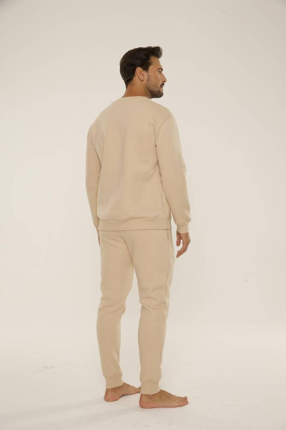 813 Indigo Pánská tepláková souprava De Lafense - písková