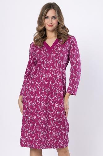 Emili 1635 Dámské tričko Leveza bavlna s dlouhým rukávem amarant - klasické a pohodlné