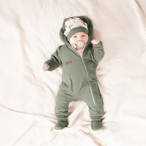 218271 Yogi Bear Nicol tepláky s podšívkou - dětská khaki kombinéza