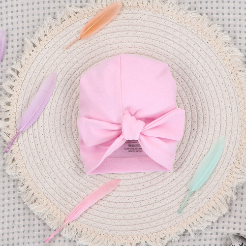 ABN-5547 Dětská čepička Nini Happy Animals z organické bavlny - bezpečná, ekologická, pohodlná