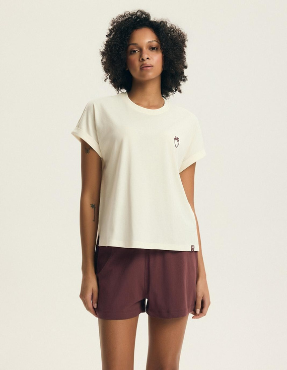 Dámské pyžamo Henderson Evika 44464 – bavlna, ovocná výšivka, šortky