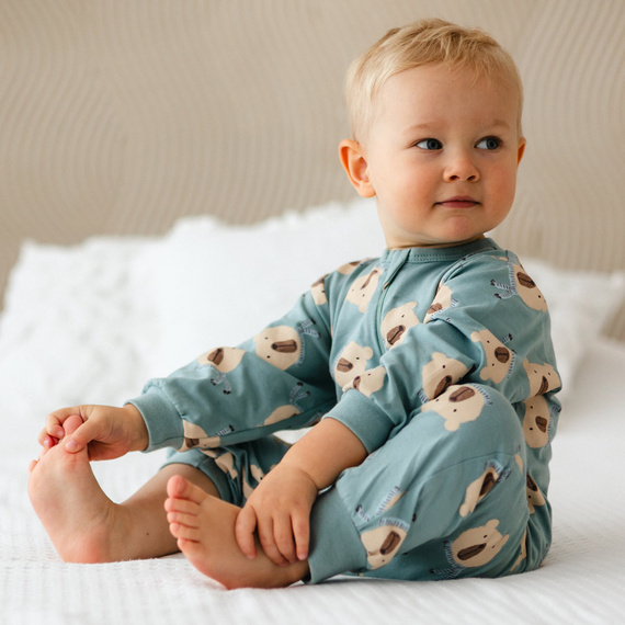 Beary Cool Eevi kojenecký župan - šalvěj, bavlna, bez nožiček, zip