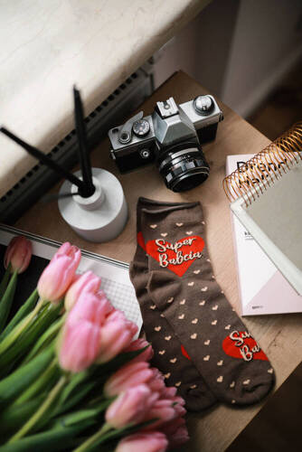 K90Z Babička Ponožky nepotlačené Italská móda