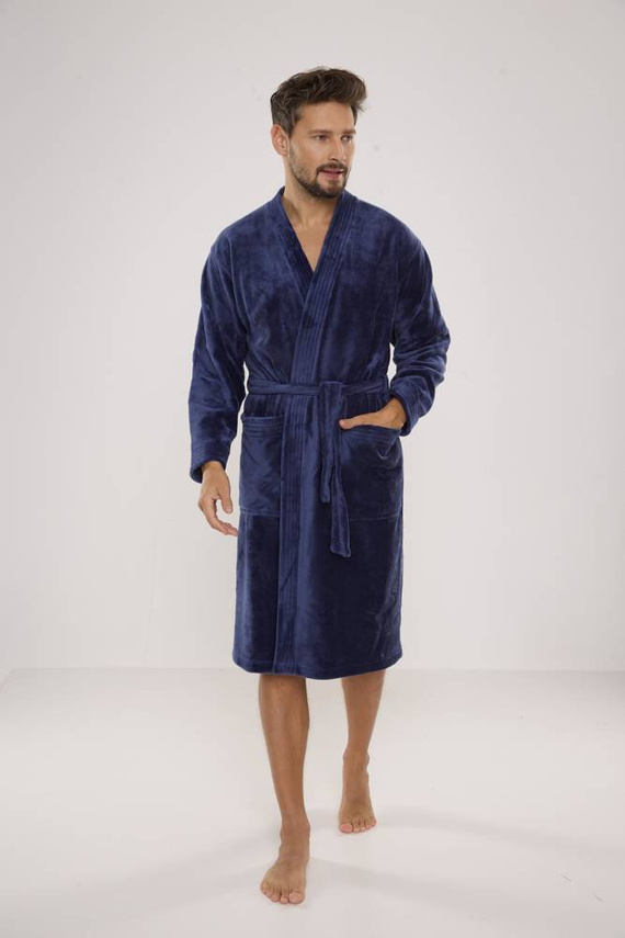 391 Hugo pánský župan De lafense - denim