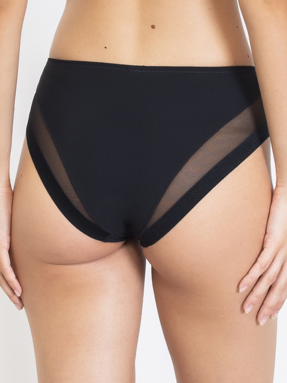 1865 Everybody tvarující kalhotky černé - vysoký střih, mikrovlákno Sielei