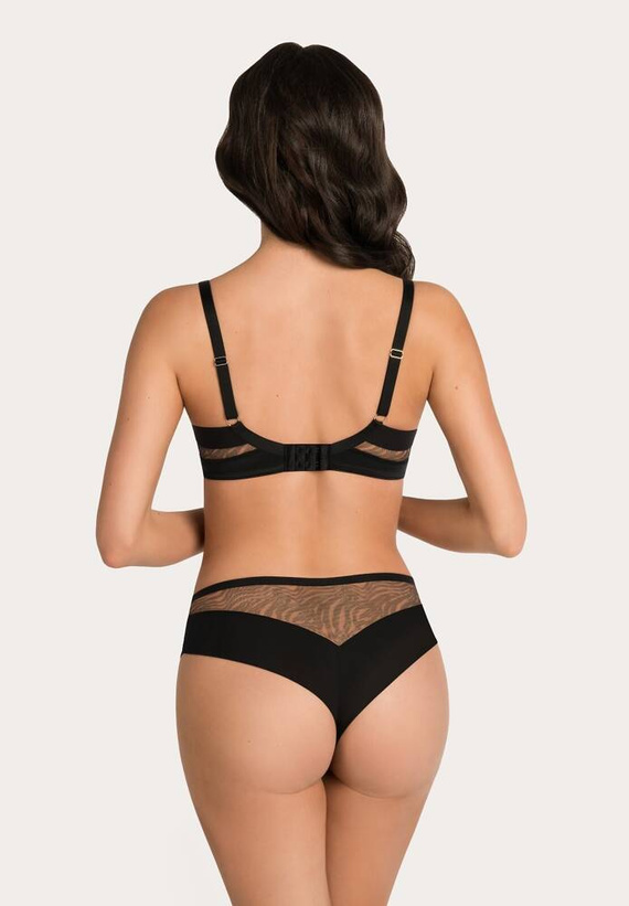 K 881 Gisel Brazilské kalhotky Gorsenia černá