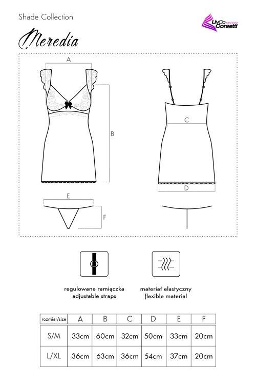 Meredia LC 11247 Dámský dvoudílný set LivCo Corsetti Fashion