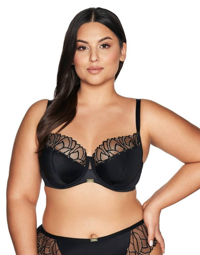 2114 Poloměkká polovyztužená podprsenka Ava - černá