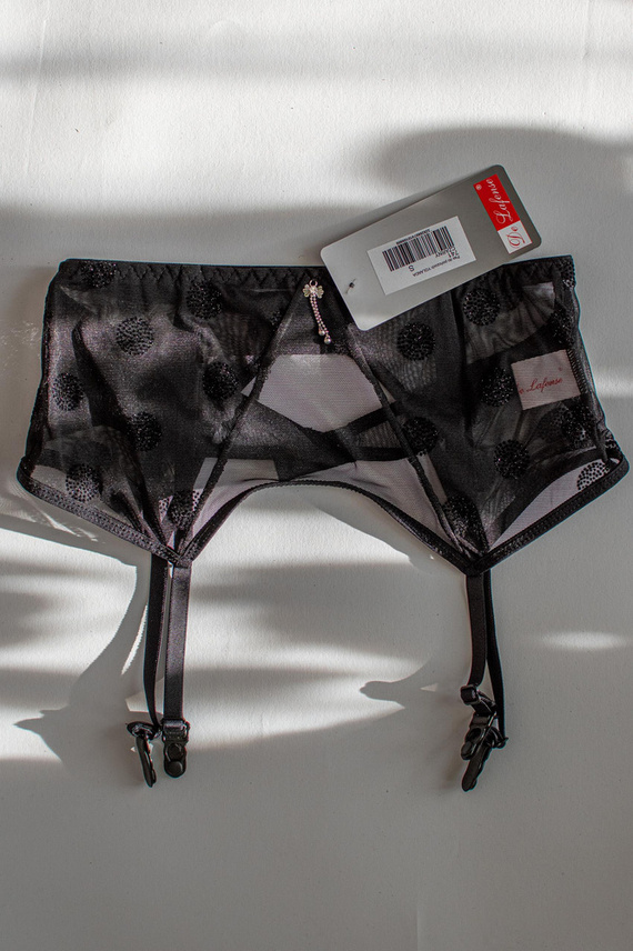 741 Yolanda podvazkový pás De Lafense- černý