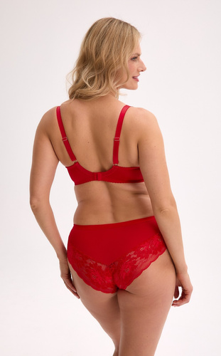 Gaia Mirella BS 1316 červená - poloměkká, síťovaná, s podprsenkou, design SS5