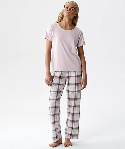 Dámské pyžamo Atlantic NLP-513 modal a bavlna krátký rukáv s kapsami