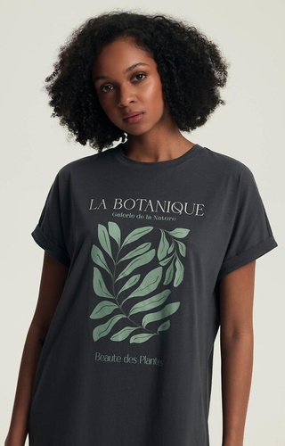 43687 Danna Dámské tričko Henderson šedé - bavlna, krátký rukáv, potisk