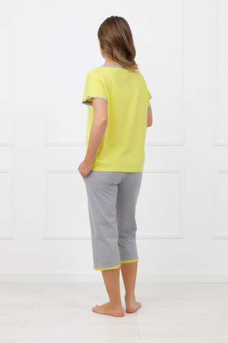 Dámské pyžamo Sabrina Italian Fashion 100% bavlna – krátký rukáv, kalhoty 3/4