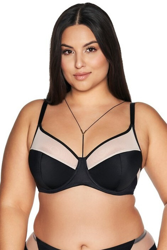 2135 Poloměkká polovyztužená podprsenka Ava - černá