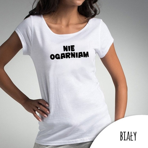 Bluzka dla mamy  "NIE OGARNIAM" Moocha czarny