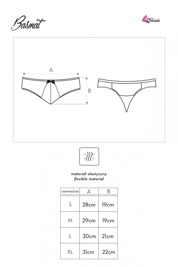 Basmat Tanga dámská LivCo Corsetti Fashion