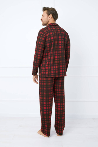 Nicolas Pánské pyžamo s dlouhým rukávem, dlouhé kalhoty Italská móda - potisk