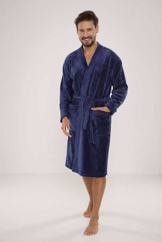 391 Hugo pánský župan De lafense - denim