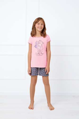 Lotte Dívčí pyžamo Italian Fashion - růžová/potisk