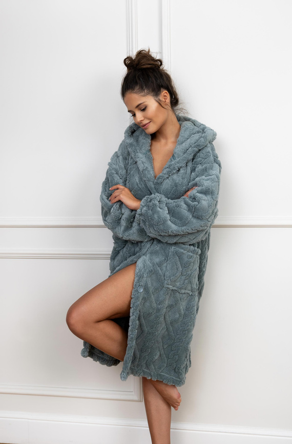 Dámský župan Grethen Sensis - khaki barva