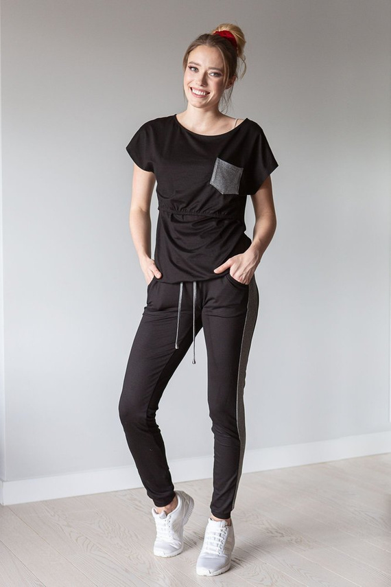 504 Komplet dresowy MIRACLE- czarny