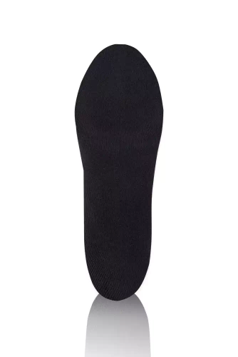 S150D Poloviční froté dlouhé ponožky Italian Fashion - černé