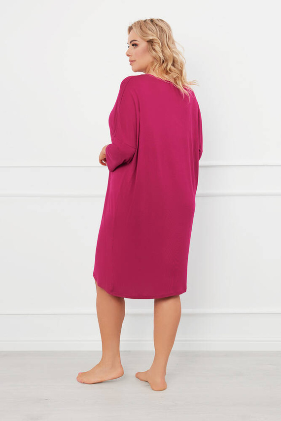 Noční košile Natura 3/4 Italská móda - víno