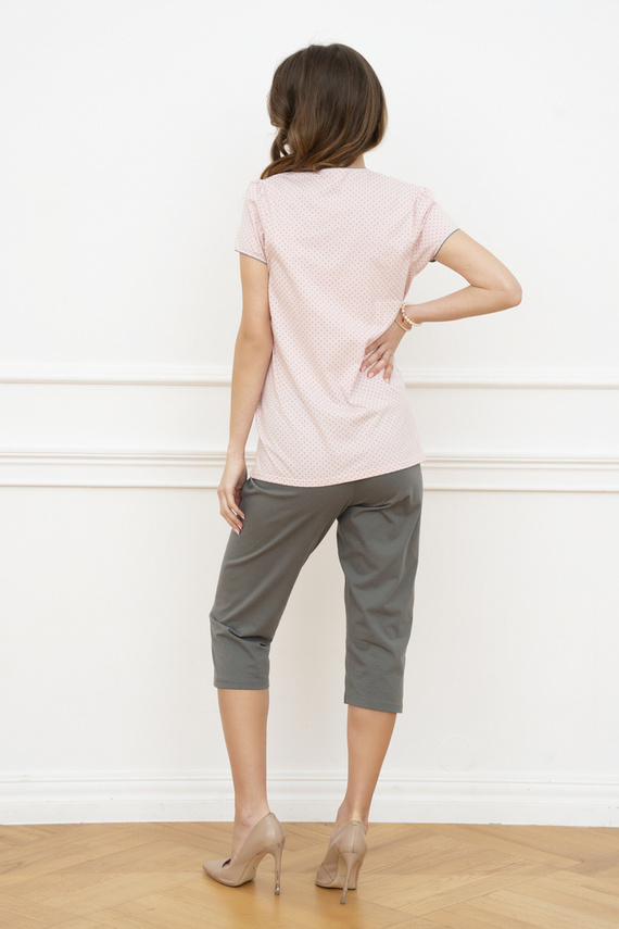 Felicita dámské pyžamo s krátkým rukávem - meruňkové