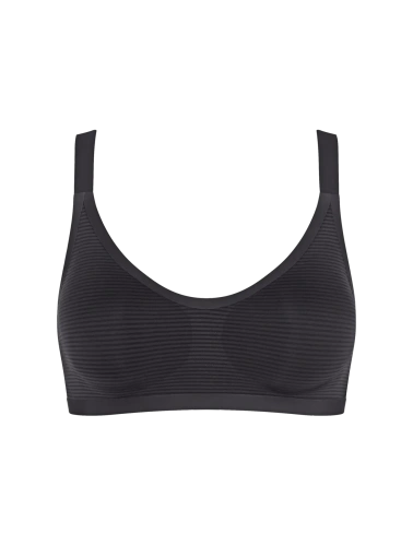 Bralette sloggi ZERO Feel Air bezešvá, lehká, prodyšná black