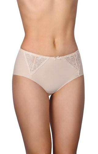 58 Spodní díl z béžového mikrovlákna Modo se šněrováním vpředu, laserový střih