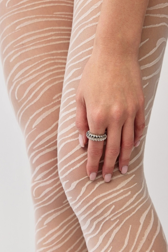 Punčochové kalhoty Gabriella Savana 20 den zebra tenké stylové