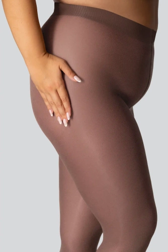 Elizabeth Queen Size punčocháče 70 den terra - hladké, matné, barevné, pohodlné