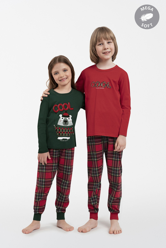 Tess Dětské pyžamo Italian Fashion - zelené/potisk