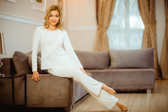 Pangkor Dámský pyžamový komplet Kalimo - ecru