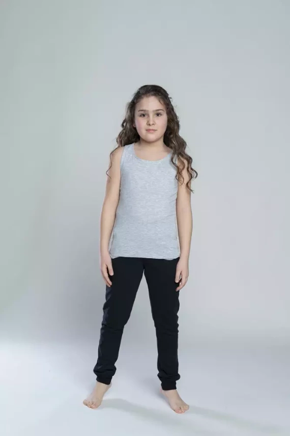 Dívčí tričko Tola, široký pásek Italská móda - limetkově zelená