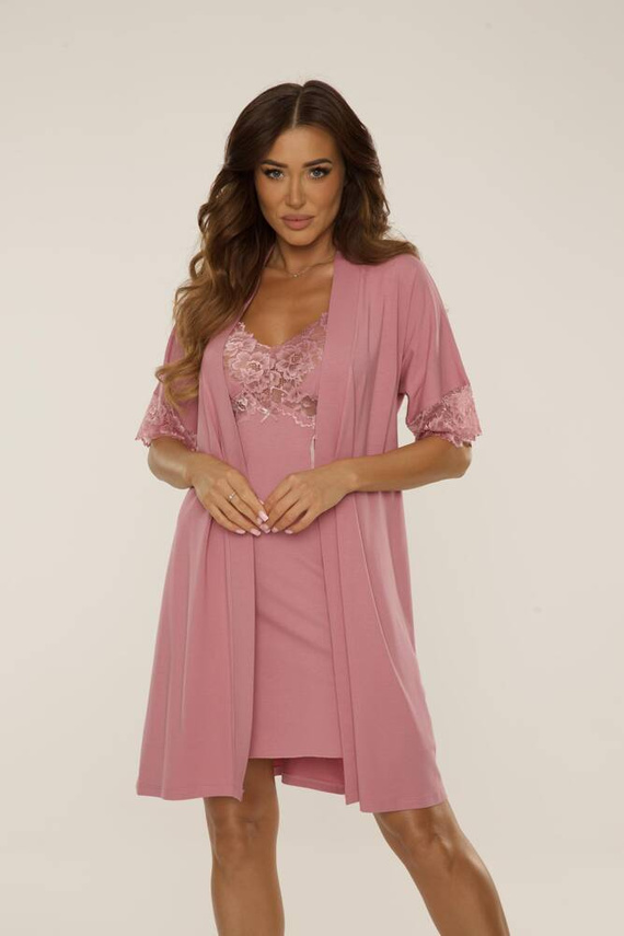 639 Noční košile Noela De Lafense - špinavě růžová