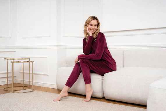 Akara Dámská souprava Italian Fashion - vínová