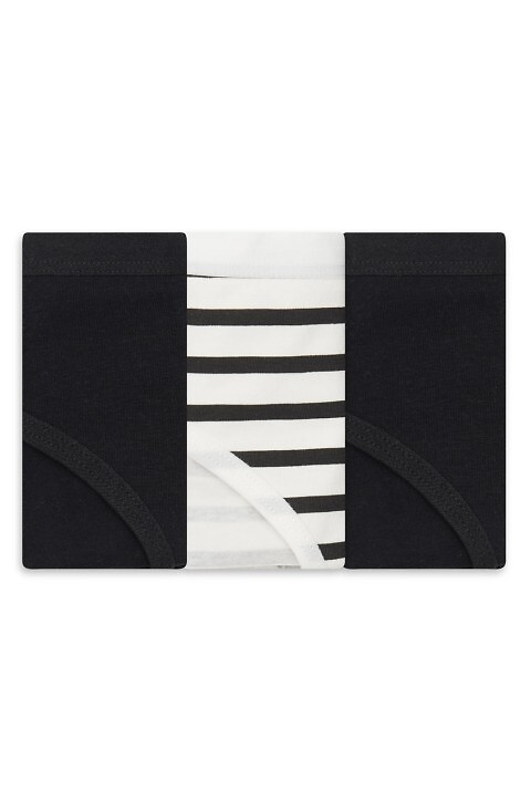 36508-K084 Henderson Dámské černé bavlněné bikiny 3-pack