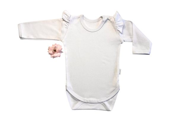 Dětské dívčí body ecru BD15227 - bavlněné a měkké