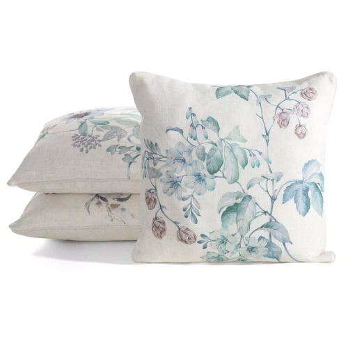 Povlečení 41 Dekorační povlak na polštář Eurofirany | Přírodní zelená, vzor listů