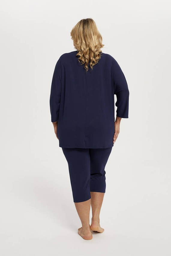 Song Dámské pyžamo 3/4 rukávy, 3/4 kalhoty Italian Fashion - tmavě modré