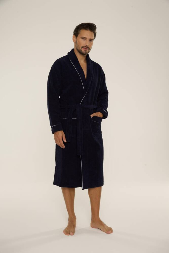 735 Manuele pánský župan De Lafense - tmavě modrý