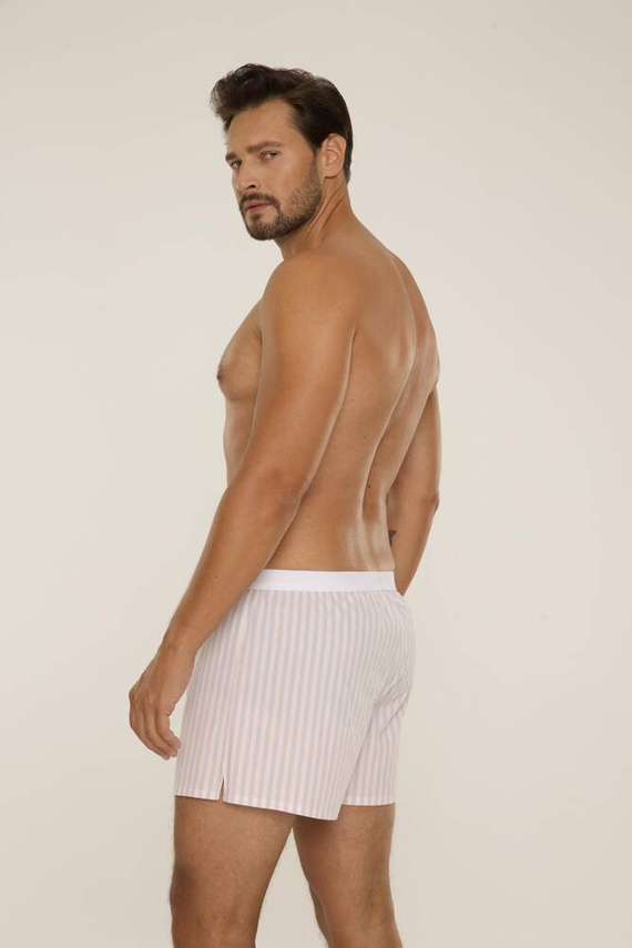 826 Taylor Pánské boxerky De Lafense - růžové