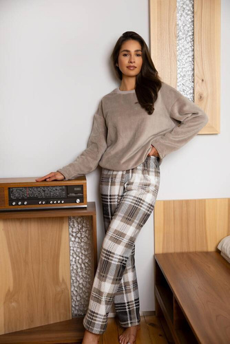 Pyžamo Milou II , Sensis dámské tepláky - béžové