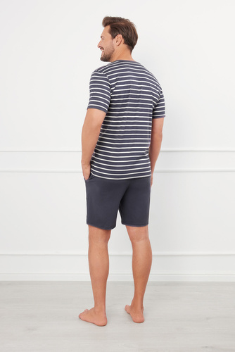 Bert Pánské pyžamo Italian Fashion - grafitové